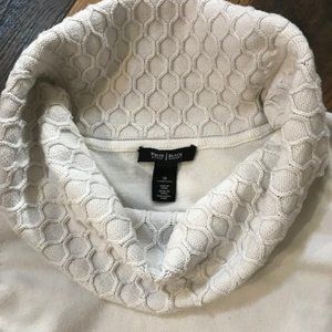 WHBM Cowl Neck Ivory Sweater